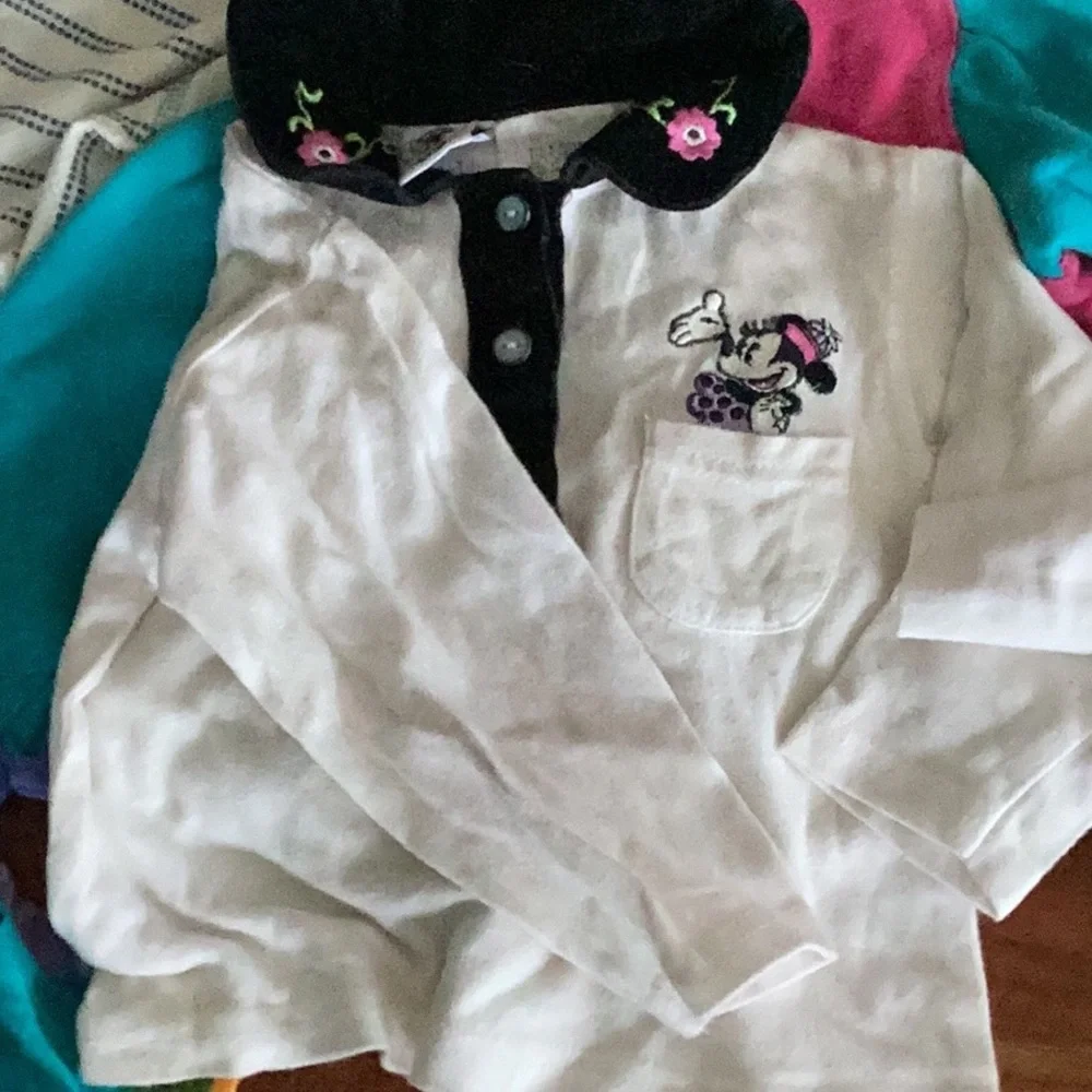 🧸 Mickey Mouse VINTAGE Disney Tee Shirt 1990s Sz 2 T NPLC